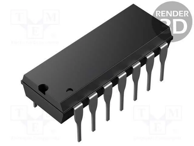 IC: driver, meia ponte MOSFET, DIP14, -2&divide;1,7A, 1,.