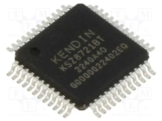 IC: transceptor, 10/100Base-T, MDC,MDI,MDI-X,MDIO.