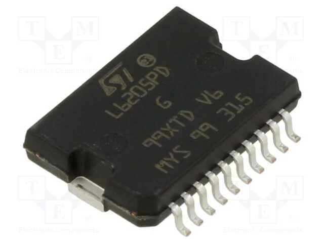 IC: driver, ponte H, controlador do motor, PowerS.