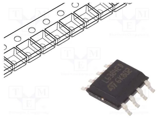 IC: driver, push-pull, SO8, 400mA, 580V, Ch: 2, 4.