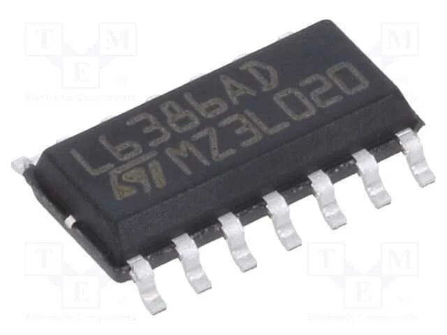 IC: driver, push-pull, SO14, 400mA, 580V, Ch: 2, .