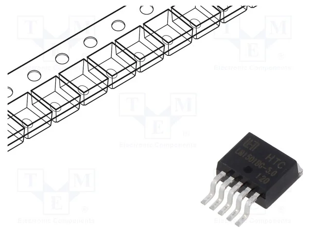 IC: PMIC, Conversor DC/DC, Uent: 8&divide;40V, Usai: 5V,.