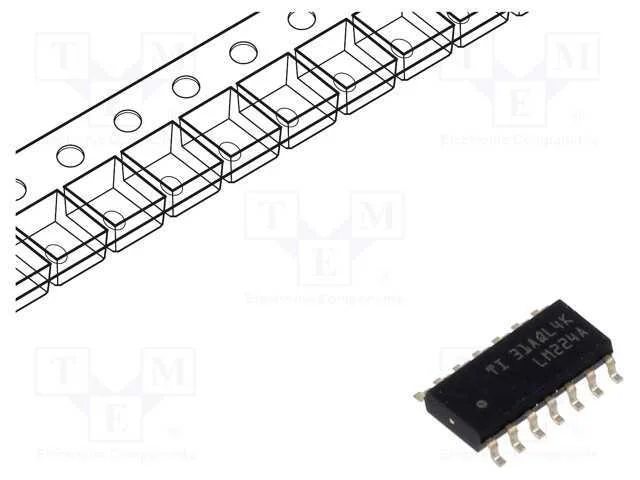IC: amplificador operacional, 1,2MHz, Ch: 4, SO14.