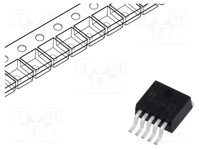 IC: PMIC, Conversor DC/DC, Uent: 8&divide;40V, Usai: 5V,.