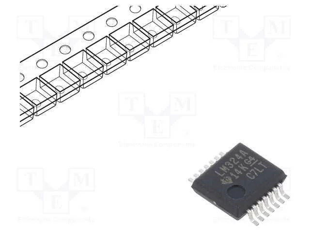 Ic: Amplificador Operacional; 1,2mhz; Ch: 4; Ssop14; Ib: -0,2ua