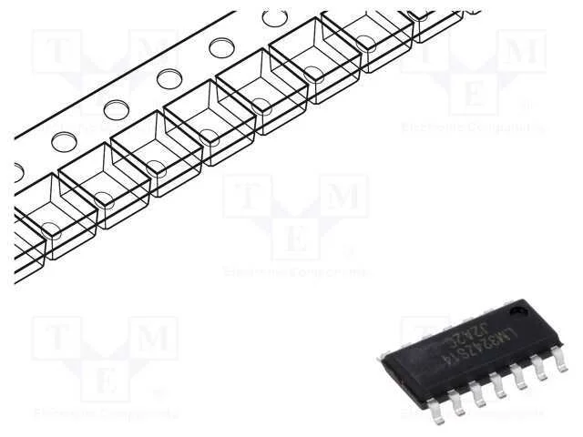 Ic: Amplificador Operacional; So14; 3÷23vdc; Rolo,Fita; Ib: 10pa