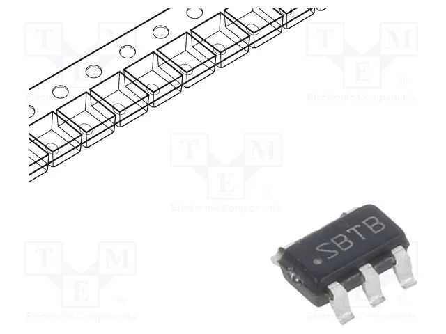 Ic: Pmic; Conversor Dc/Dc; Uent: 2,7÷5,5v; Usai: 1,1÷3,3v; 0,6a