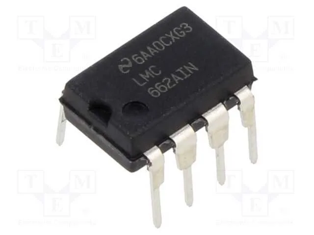 Ic: Amplificador Operacional; 1,4mhz; Ch: 2; Dip8; 4,75÷15,5vdc