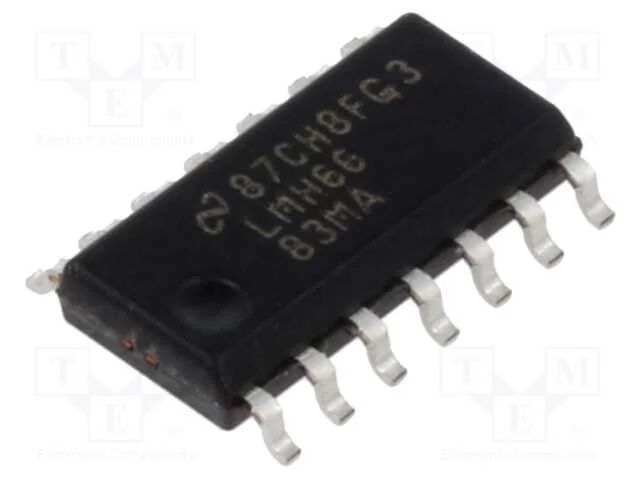 Ic: Amplificador Operacional; 190mhz; Ch: 3; So14; 3÷12vdc; Tubo