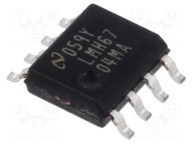 Ic: Amplificador Operacional; 650mhz; Ch: 1; So8; ±4÷6vdc; Tubo