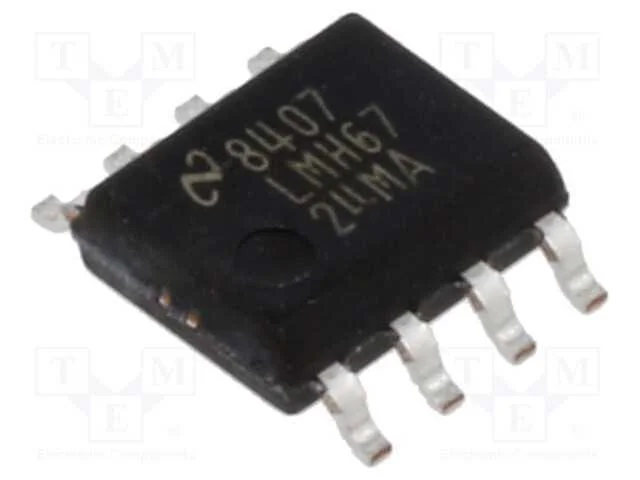Ic: Amplificador Operacional; 370mhz; Ch: 2; So8; 4,5÷12vdc; Tubo