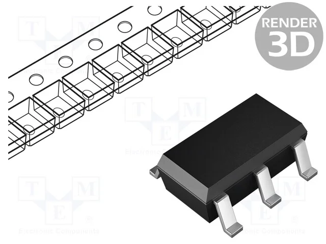 Ic: Comparador; Universal; Cmp: 1; 2,7÷5,5v; Smt; Sot25; Rolo,Fita