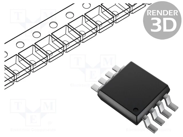 Ic: Amplificador Operacional; 1mhz; 2,7÷5,5v; Ch: 2; Msop8