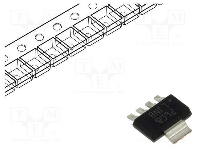 Ic: Estabilizador de Tensão; Ldo,Regulado; 1,25÷9v; 1a; Sot223-5