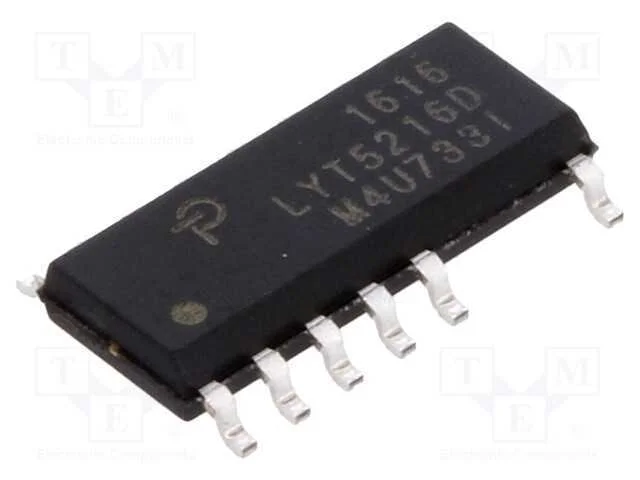 Ic: Pmic; Ac/Dc Switcher,Controlador Led; 90÷308v; Ubr: 650v; 16w