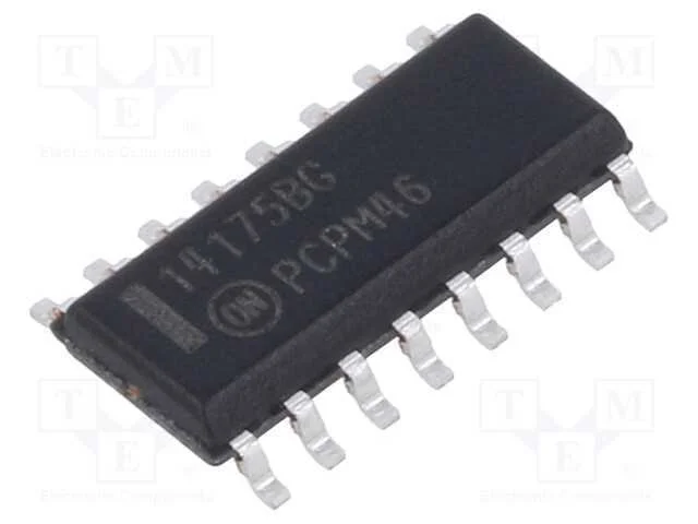 Ic: Digital; Multivibr.Biestável D; Ch: 4; Smd; So16; Tubo