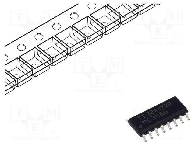 Ic: Interface; Recetor de Linha; Rs422 / Rs423; 10000kbps; Soic16