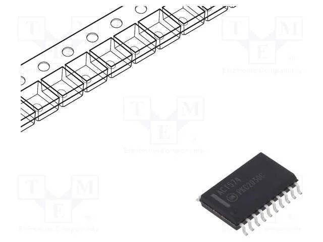 Ic: Digital; Multivibr.Biestável D; Ch: 8; Act; Smd; So20