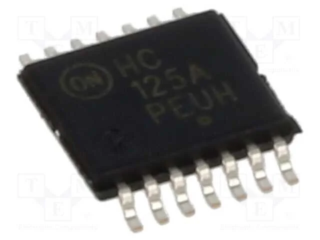 Ic: Digital; 3 Estados,Amort; Ch: 4; In: 2; Cmos; Smd; Tssop14; Hc