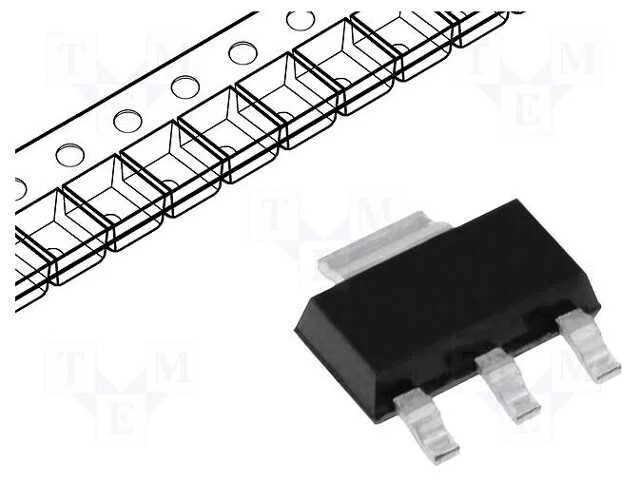 Ic: Estabilizador de Tensão; Ldo,Linear,Não Regulado; 3,3v; Smd