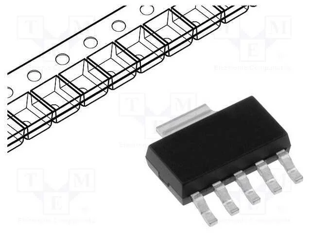 Ic: Estabilizador de Tensão; Ldo,Não Regulado; 3,3v; 0,5a; Smd