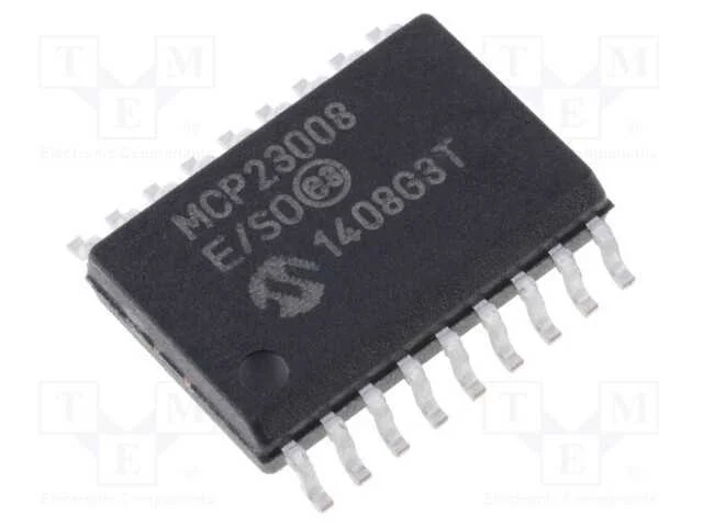 Ic: Interface; Extensão I/O; 1,7mbps; 1,8÷5,5vdc; I2c; Smd; So18