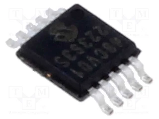 Ic: Conversor D/A; 8bit; Ch: 1; 1,8÷5,5v; Msop10; -40÷125°c; 60khz