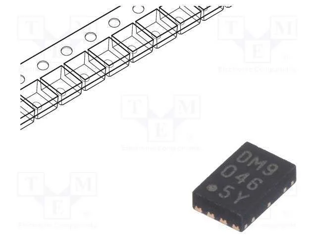 Ic: Amplificador Operacional; 10mhz; 2,4÷5,5v; Ch: 2; Tdfn8