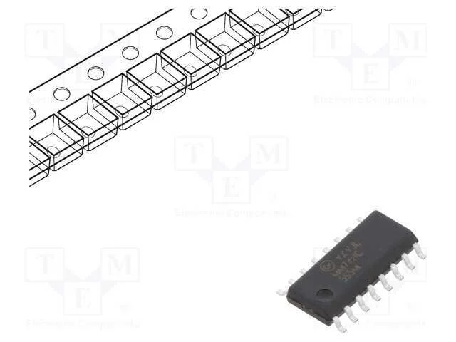 Ic: Digital; Registo de Deslocamento; Ch: 8; Smd; So16; Hc; 2÷6vdc