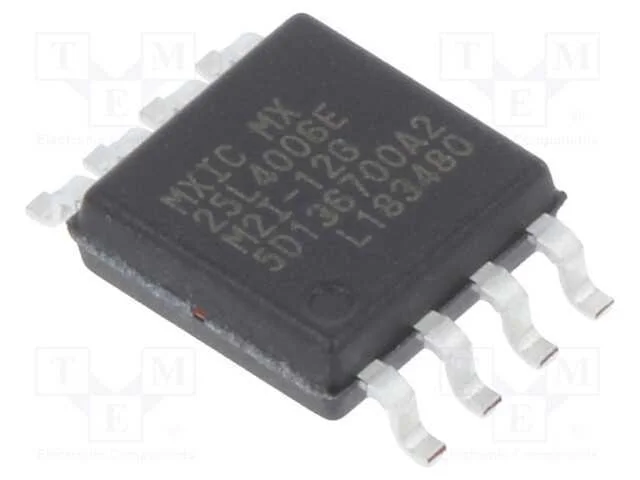 IC: memória FLASH, 4MbFLASH, SPI, 86MHz, 2,7÷3,6V.