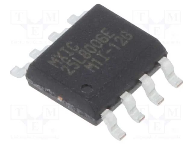 IC: memória FLASH, 8MbFLASH, SPI, 86MHz, 2,7÷3,6V.