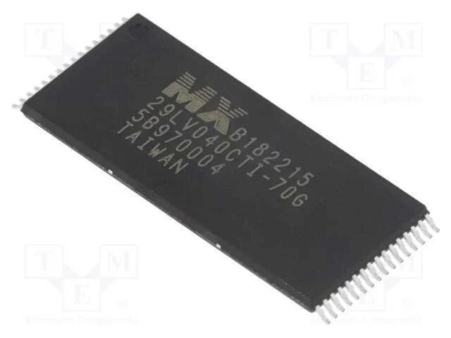IC: memória FLASH, 4MbFLASH, 512kx8bit, 70ns, TSO.