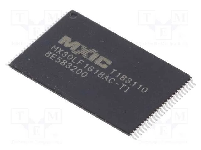 IC: memória FLASH, 1GbFLASH, 20ns, TSOP48, parale.