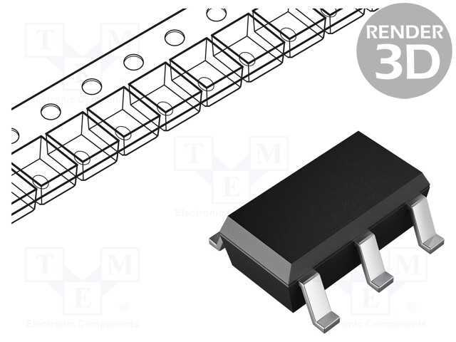 Ic: Comutador Analógico; Ch: 1; Saídas: 1; Tssop5; 2÷5,5vdc; 40ua