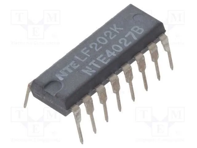 Ic: Digital; Flip-Flop Jk; Ch: 2; In: 4; Cmos; Tht; Dip16; 120ua; Out: 2