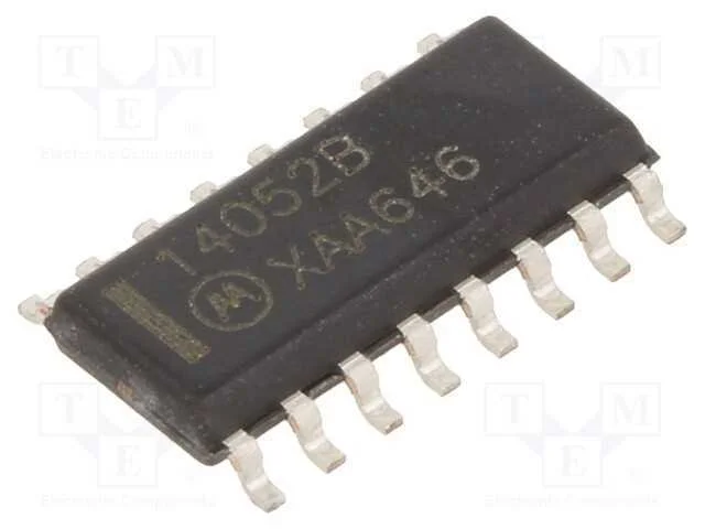 Ic: Comutador Analógico; Multiplexor; So16; 3÷18vdc; 600ua; Cmos
