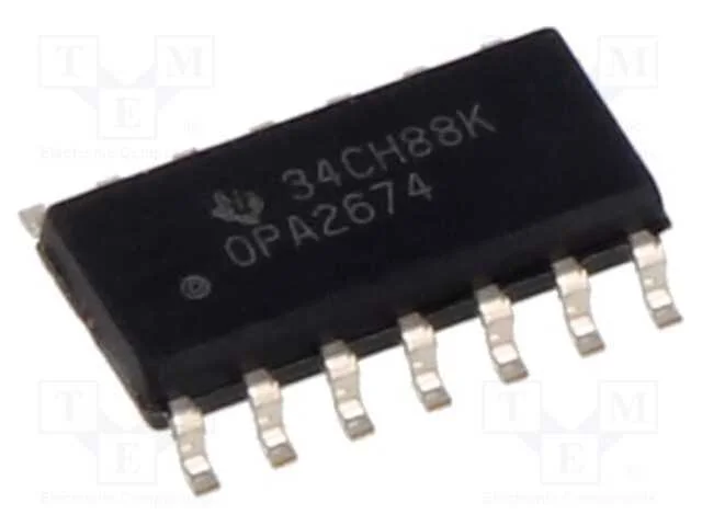 IC: amplificador operacional, 260MHz, Ch: 2, SO14.