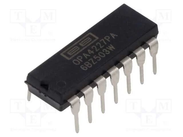 IC: amplificador operacional, 8MHz, Ch: 4, DIP14,.
