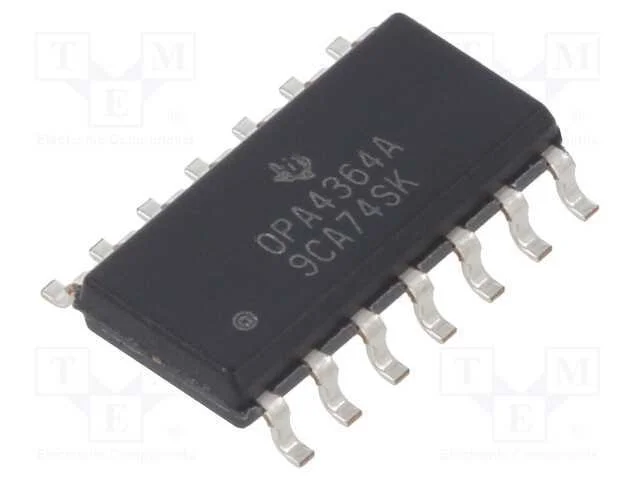 IC: amplificador operacional, 7MHz, Ch: 4, SO14, .