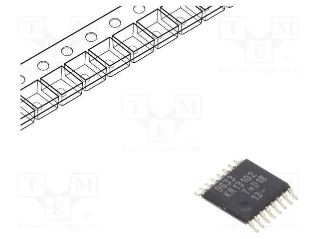 IC: interface, extens&atilde;o I/O, 2,3&divide;5,5VDC, I2C, SMD.