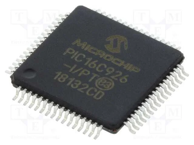 IC: microcontrolador PIC, 14kB, 20MHz, I2C,SSP, 2.