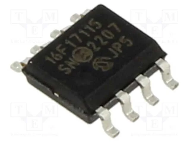 IC: microcontrolador PIC, 14kB, ADC,DAC,EUSART,I2.