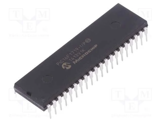 IC: microcontrolador PIC, 28kB, 32MHz, 2,3&divide;5,5VDC.