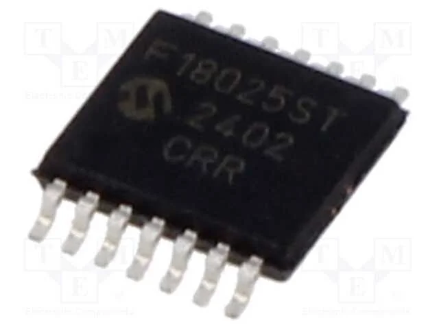 IC: microcontrolador PIC, 14kB, 32MHz, 1,8&divide;5,5VDC.