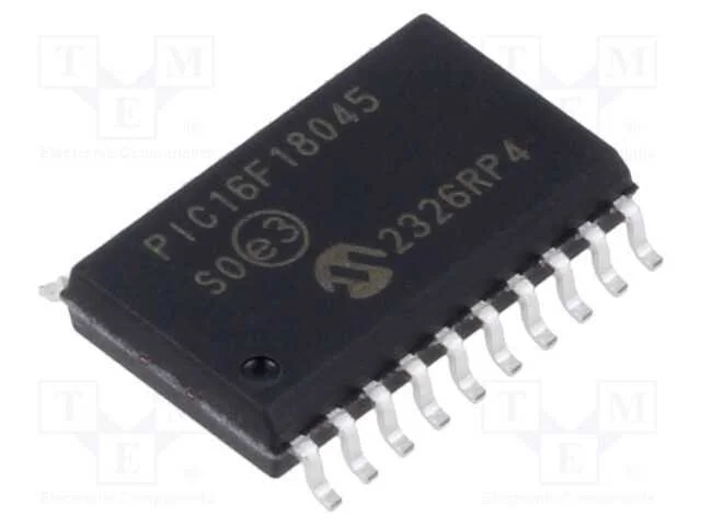 IC: microcontrolador PIC, 14kB, 32MHz, 1,8&divide;5,5VDC.