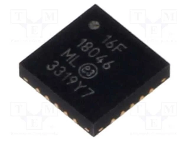 IC: microcontrolador PIC, 28kB, 32MHz, EUSART,I2C.