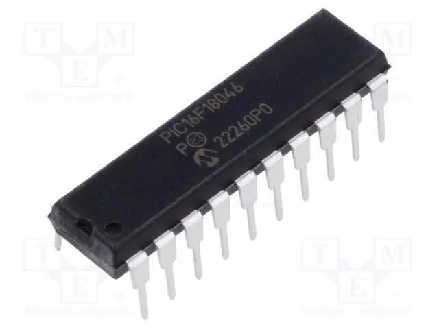 IC: microcontrolador PIC, 28kB, 32MHz, EUSART,I2C.