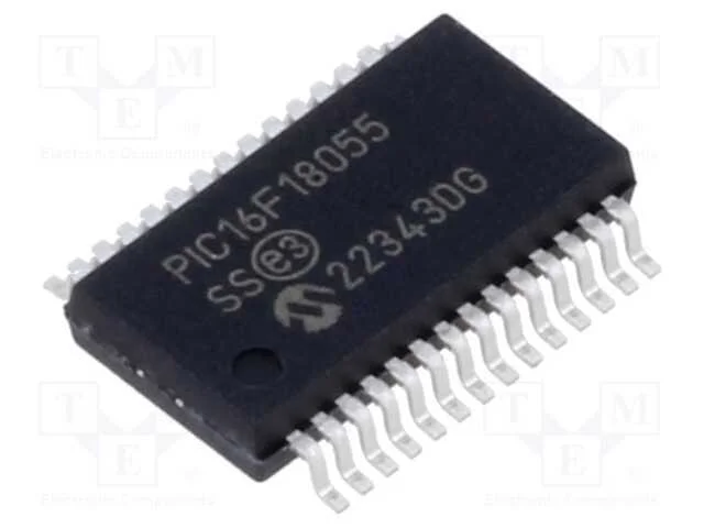 IC: microcontrolador PIC, 14kB, 32MHz, 1,8&divide;5,5VDC.