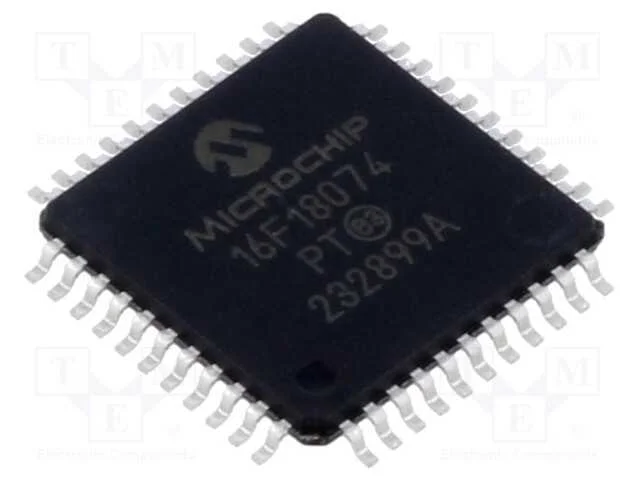 IC: microcontrolador PIC, 7kB, 32MHz, 1,8&divide;5,5VDC,.