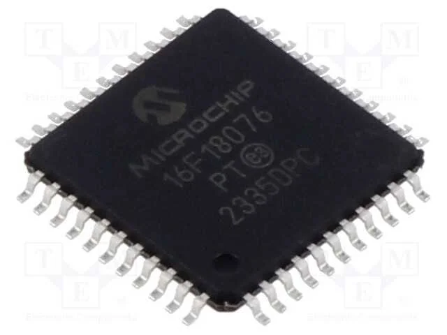 IC: microcontrolador PIC, 28kB, 32MHz, 1,8&divide;5,5VDC.